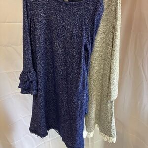 Rare Editions Kids Casual Dresses in Blue and Gray